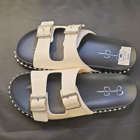 BRAND NEEW JESSICA SIMPSON WOMEN'S DOUBLE BUCKLE SANDALS G1 - Picture 6 of 15